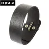 Bracelet homme Style Punk Bracelet en cuir véritable Vintage fait à la main bijoux de haute qualité avec fermoir délicat cadeau pour amoureux