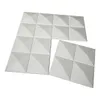 Art3D 50x50CM ECO 3D пластиковые стеновые панели звукоизоляционные текстурированные дизайн платы наклейки белый для гостиной спальня, обои (упаковка из 12 плиток)
