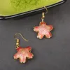 Femmes cloisonné émail étoile boucles d'oreilles breloques haute qualité chinois oreille accessoires mode Eardrop cuivre balancent bijoux cadeau