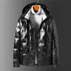 Vintermode high-end Men's Casual Loose Hooded Warm and Down Jacket Två färger Valfritt