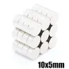 50 sztuk N35 Round Magnesy 10x5mm Neodymium Stałe NDFEB Silne Mocny Małowy Mały Mały Mały