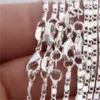 10 шт. позолоченные серебряные ожерелья-плитки, цепочки 2 мм, женские 039s, ожерелье Figaro Link 16quot30quot41 Q27191131