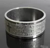 Band 50Pcs Etch Lords Prayer For I Know The Plansjeremiah 2911 English Bible Cross Stainless Steel Rings Whole Fashion Jewelry Igk Lrih263H