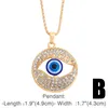 Bohemian Vintage Turkish Evil Blue Eye Pendant Necklaces Fashion Clavicle Chain Statement Long Necklace Women Jewelry Femme Collares