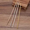 50 PCS 125mm3mm Vintage Metal Hair Stick Base Setting 4 Colors Plated Hairpins DIY Accessories For Jewelry Making 2110197866782