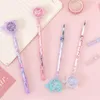 1 Pcs Schreibwaren Kawaii Gel Stift Schule Bürobedarf Roman Kreative Pailletten Katze Glitter Erholung Nette GelPen geschenke