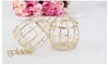 NEW!!! Wedding Favor Box European style Gold Matel Boxes romantic wrought iron birdcage wedding candy box tin box wholesale CDC13