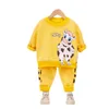 Clothing Sets Baby Boys Girls Cartoon Animal Print Spring Autumn Toddler Kids Long Sleeve T-shirt Sweatshirt+Pants 2Pcs Infant Suits