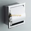 Luxus SUS 304 # Edelstahl Badezimmer WC-WC-Wickel-Papier-Halter-Kasten Verdeckte Wandmontage Einbaugebettete yt-1092 210720