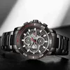 Relogio Masculino Naviforce Watch Men Sport Vattentät Militär Kvarts Male Klocka Rostfritt Stål Lysande Kronograf Klockor 210517