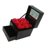 Gift Wrap 4.5in /7in Jewelry Ring Necklace Flower Box With Invitation Video Digital Greeting Lcd Screen Card