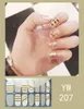 Adesivi decalcomanie nail art con cerchio di linea fiore racchiutri polacchi con ghiolo strisce per manicure colorata