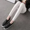 Women Solid Color Pant Leggings Large Elasticity Casual Trousers For Girl