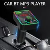 Trasmettitore FM Bluetooth per auto F3 Retroilluminazione a LED a colori Kit caricabatterie PD Lettore MP3 Adattatore USB doppio Ricevitore audio wireless da 3,1 A