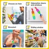 Decompression Suction Cup Finger Toy Squid Silicone Toys Strip Magic Bracelet Palm Hamburger Shape6878291