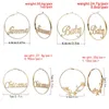 Hyperbole Big Circle Hoop Earring Verklaring Trendy grote vrouwen oorbellen Punk Gold kleur mode sieraden voor deels huggie