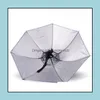 傘世帯の雑貨ホームガーデンレインギア夏クリエイティブな太陽の清潔な二重防風防止紫外線帽子釣りポータブルSN1053ドロップデル