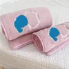 Toallas bordadas de dibujos animados clásicos Juego de 2 piezas Bebé Infantil Niño Adulto Diseñador Toalla de baño Súper suave Absorción de agua Toalla para el cabello facial