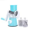 3 In 1 Rotary Vegetable Slicer with Handle Nuts Grinder Cheese Shredder Potato Spiralizer Salad Tools Kitchen Home Gadgets