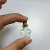 نجمة الخماسية مصغرة زجاجات لطيف زجاجات المعلقات مع كورك شفافة واضحة الجرار هدايا قارورة 100 قطع