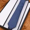 Boutique Silk Men's Tie 7 5cm smalt siden slipsargräsfärgat mönstrande slips varumärke presentlåda187a