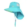 Детские летние пляж Sun Hat Детские широкие Brim Bucket Cap девочки и мальчики Открытый путешествия Повседневная рыбака Caps Hats