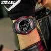 Digital Watches Smael Top Brand Luxury Clock 50m Waterproof Watch Led Light Stopwatch Reloj Hombre 1377 Black Wristwatches Men Q0524
