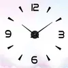 Wall Clocks Acrylic Mirror Creative Digital Clock 3D Fashion Simple Post Without Battery