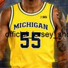 Personnalisé Michigan Wolverines Basketball Jersey NCAA College Jon Teske Eli Brooks David DeJulius Colin Castleton Adrien Nunez Isaiah Livers