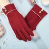 Rękawiczki sportowe 1 para elegancka moda Kobiety zimowe ciepłe ekran dotykowy