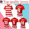 Camiseta 1¼ Granada CF L.Suárez 축구 유니폼 2021 22 홈 D.Machís A.Puertas L.Milla 축구 셔츠 키트 Domingos D. Soro C.Neva Molina Monchu Luis Abram Maillots de Foot