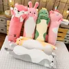 70 cm dos desenhos animados dinossauro animal unicórnio gato pelúcia brinquedos enchido suave longo sono travesseiro bonecas crianças presente de aniversário