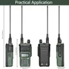 Talkie Walkie Talkie 2PCS Baofeng UV9R Pro IP68 UHF VHF HAM CB Radio تم ترقيته من UV9R 50km على المدى الطويل