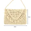 Shoulder Bags Summer Straw Women Crossbody Bag Weaving Paper Rope Beach Handbags Ladies Tassel Messenger Purse