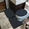 Fashion Printed Toilet Seat Covers Personality Classic Home Non Slip Bath Mat High Quality Bathroom Accessories 3pcs2698