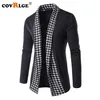 Covrlge Autumn Winter Classic Cuff Knit Cardigan Men's Sweaters High Quality Men Knitted Coats Male Knitwears MZL046 211006