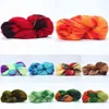 1 PC 50g Rainbow Segment Eco-barwione przędza 4 nici Wool DIY Handmade Crochet Knitting Yarn Nić do Baby Sweterhat Szalika Y211129