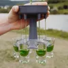 2 stks Schip 6Shot Glas Dispenser Gereedschap Houder Winecarrier Caddy Liquor Party Drank Drinken Games Bar Cocktail Wijn Pourer