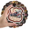 50 Retro Motorcycle Graffiti Stickers Skin Protectors Waterproof Luggage Laptop Scooter Water Cup Sticker BY DHL