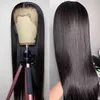 12A RAW INDIAN HD FRONTAL PERK BRAZILIAN Virgin Swiss Spets stängning Front Bone Straight Human Hair Wigs For Black Women8821571