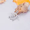 925 Sterling Silver Sea Turtle Necklace Tree of Life Tortoise Pendant Holiday Beachy Mothers Day Jewelry Gift for Mom Ocean292D