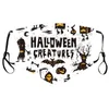Maschere stampate antipolvere e antivento per maschera facciale per adulti in cotone per bambini in maschera di cartone animato di Halloween