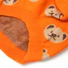 Kawaii ours pulls Orange vêtements Chihuahua pull poméranien à capuche hiver Style coréen chien vêtements animaux Costumes