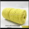 Yarn 17 Colors M Color Natural Jute Three Strands Of Thin Twine Rope Handmade Diy Material Winding 45 Meters1 3Jish Urtge