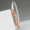 Designer smycken lyxiga armband hög kvalitet 1: 1 CSIC Horseshoe Red Leather för par 00104759171