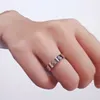 4mm 5mm Titanium Steel Sier Love Ring Men and Women Rose Gold Jewelry For Par Rings Gift Size 5-11 Smycken