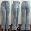 Bulk Groothandel Womens Jeans Hole Flare Broek Denim Broek Bootsnede Broek Slanke Rechte Been Mode Solid Casual Leggings Klw7268