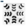 Hand Made Reusable 10 Pairs False Eyelashes Set Super Soft & Vivid Cirsscross Curly Thick 3D Fake Lashes Makeup For Eyes Full Strip Lash Easy To Wear DHL Free