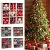 99pcs Christmas Ball Gift Box Set 3cm Colorful Navidad Tree Decoration Pendant Ornament New Year 2022