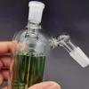 Su Borusu Cam Kül Alıcı Nargile 8 Silah Ağacı Ortak Boyutu 14mm 18mm Erkek Kadın Ashcatcher 45 Derece 90 Derece İki Stilleri Perc Bong Bubbler Sigara Aksesuarları